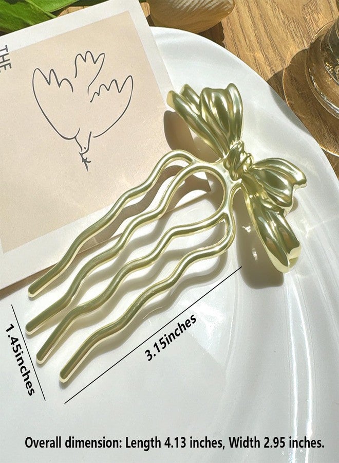 Snmzlc French hair pins for women 3pcs,Buns and Updos with No Hair Damage,Gold Metal Butterfly, Fish tail, Ginkgo U-shaped French Pin Great Hold,Suitable for fine & thick hairUS313 (Gold) - Image 4